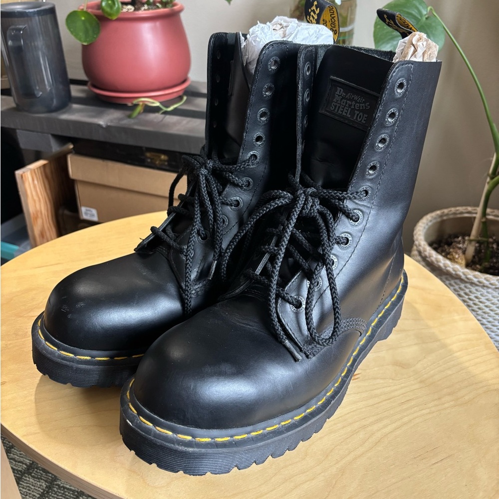 NEW Dr. Martens Steel Toe Boots - DISCONTINUED STYLE
